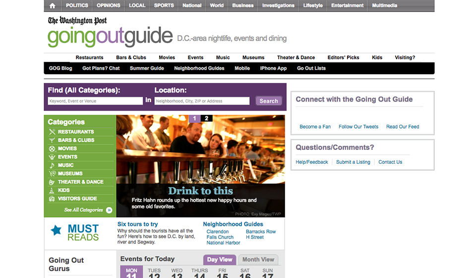 The Washington Post Going Out Guide