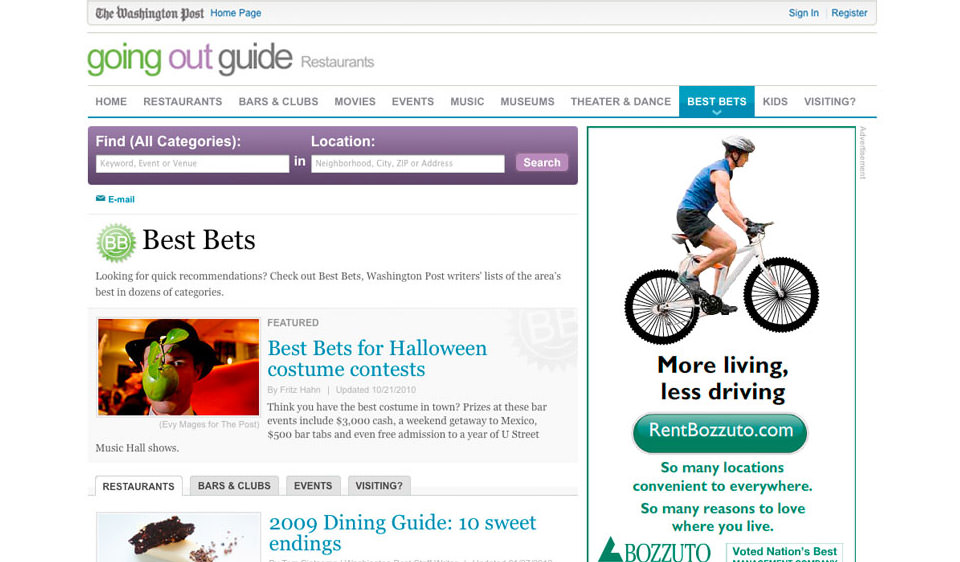 The Washington Post Going Out Guide